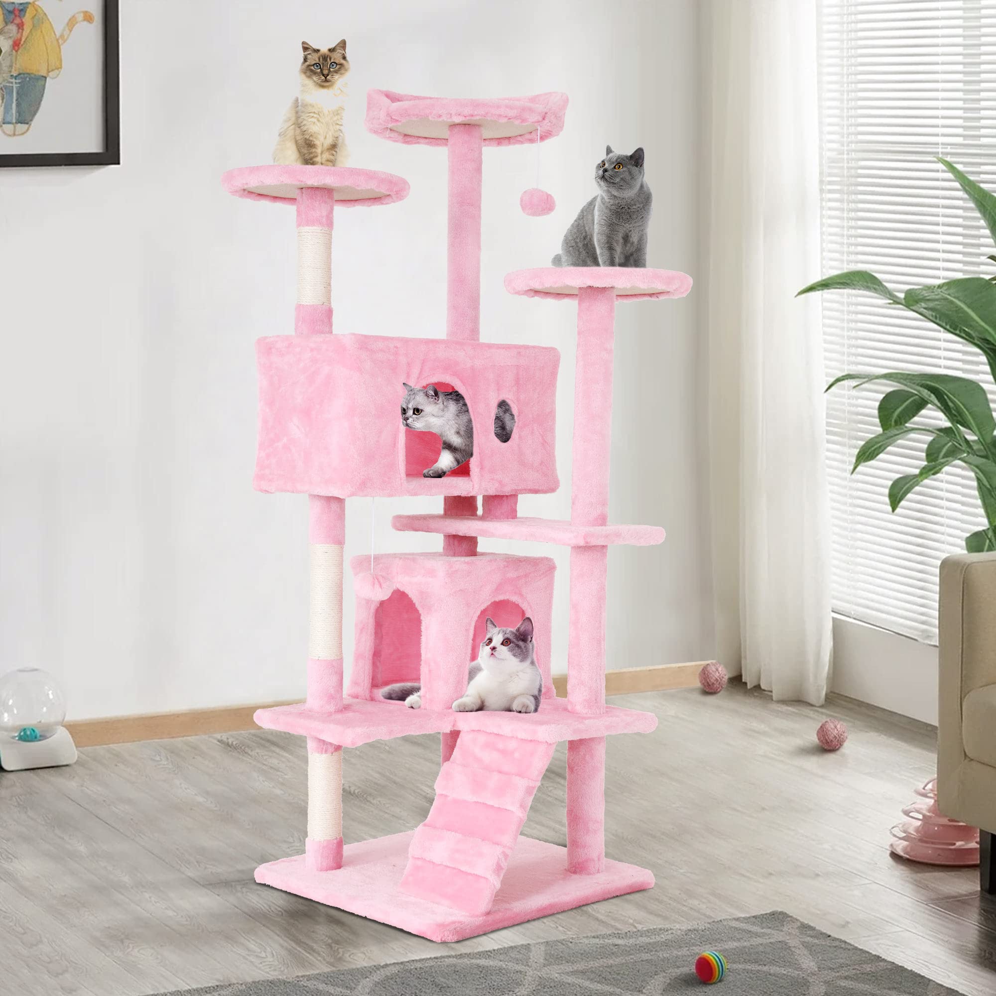 An application scenario or product detail of pink cat tower - Image 2