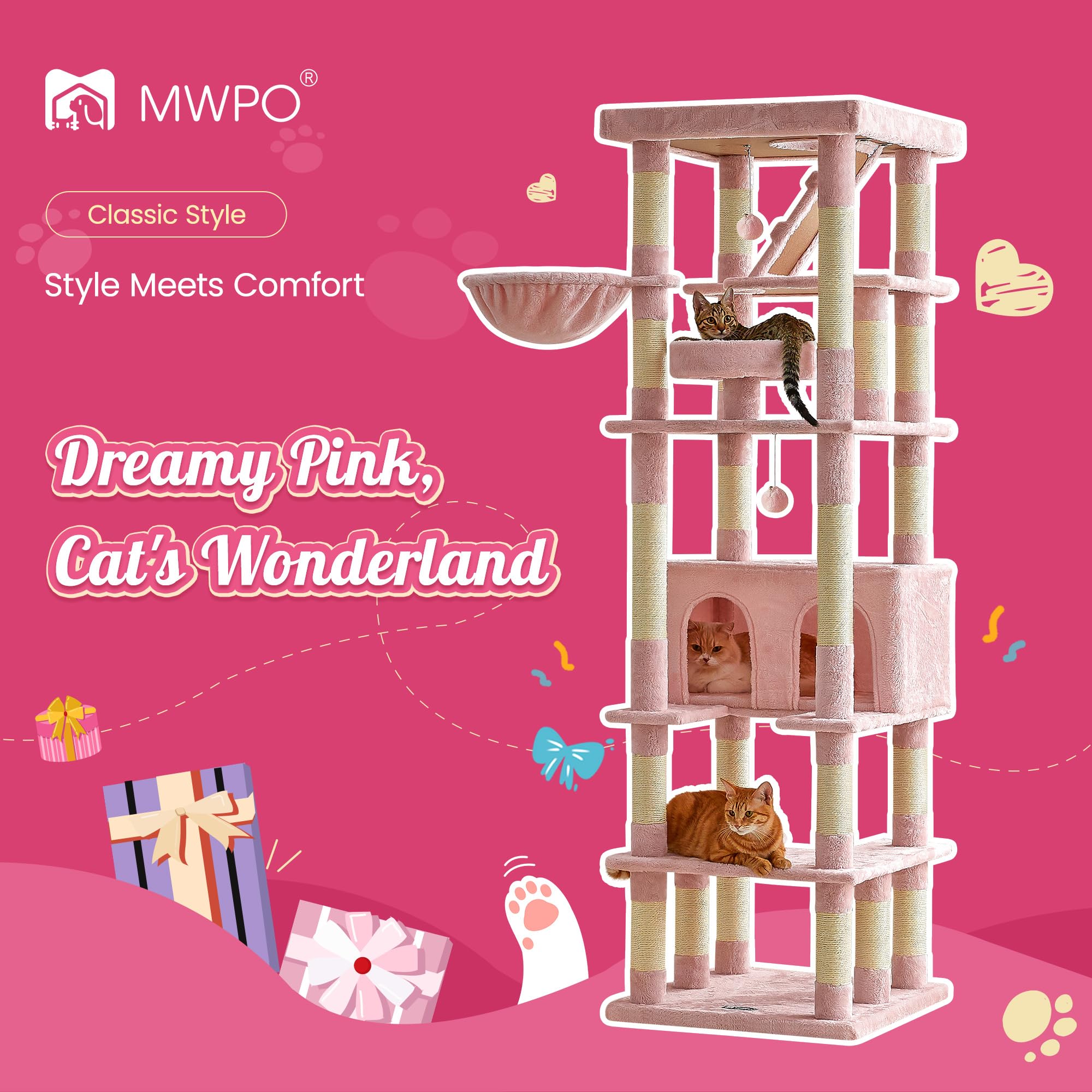 An application scenario or product detail of pink cat tower - Image 9