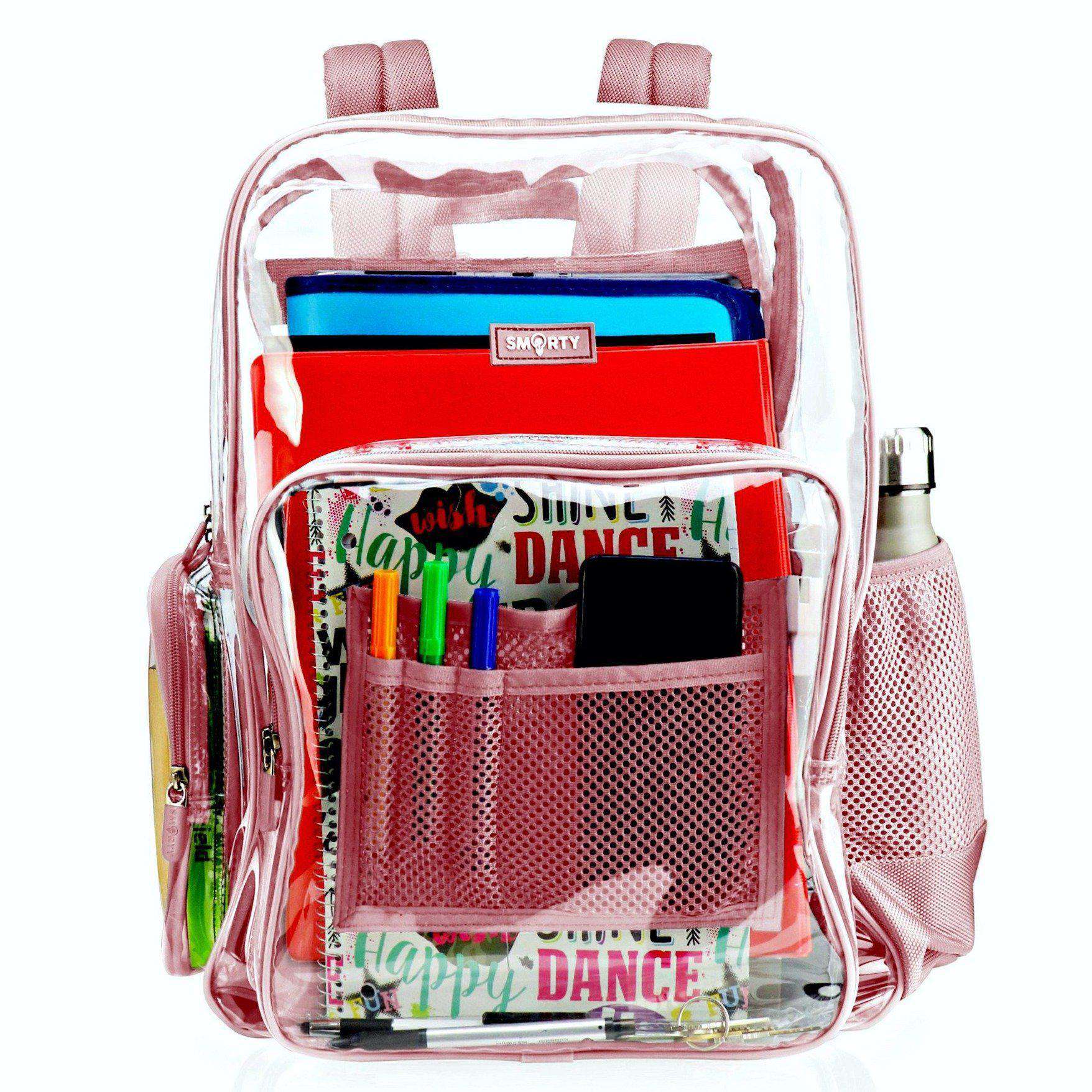 An application scenario or product detail of pink clear backpack - Image 5