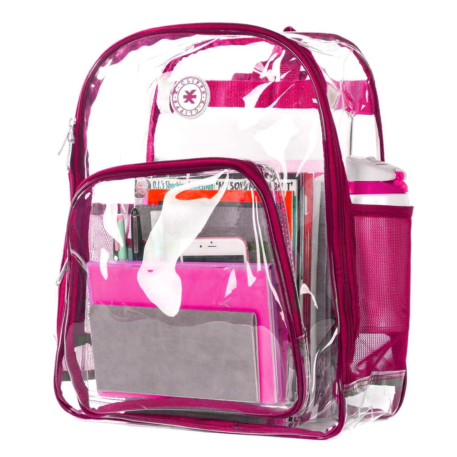 An application scenario or product detail of pink clear backpack - Image 15