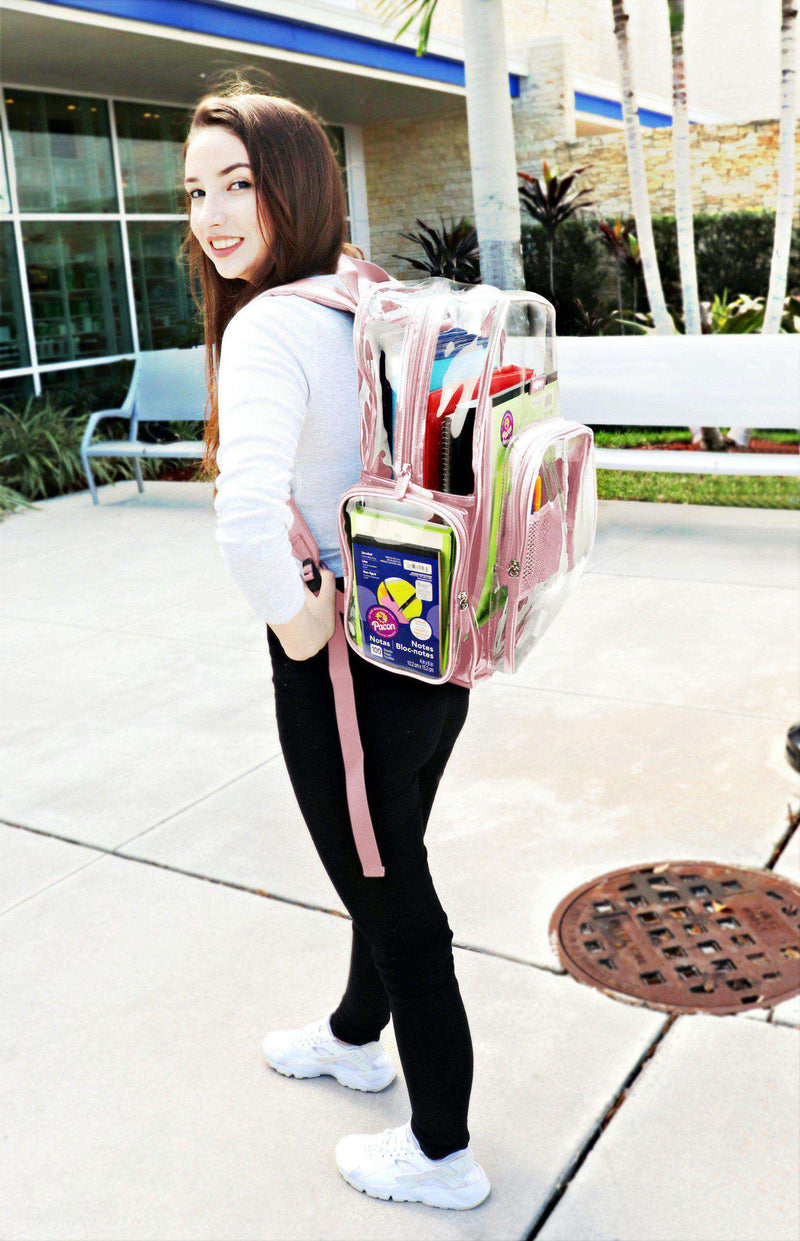 An application scenario or product detail of pink clear backpack - Image 16