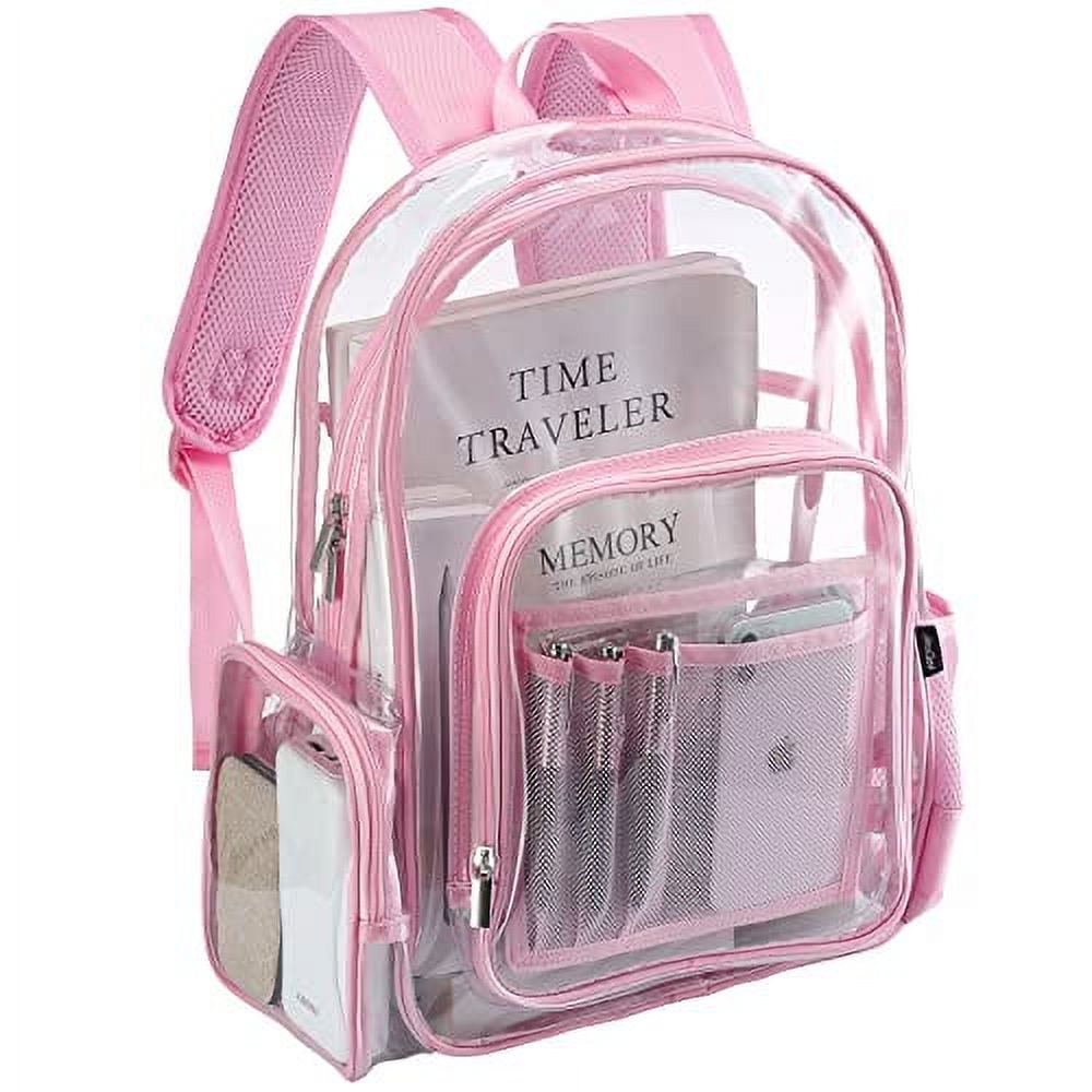 An application scenario or product detail of pink clear backpack - Image 22