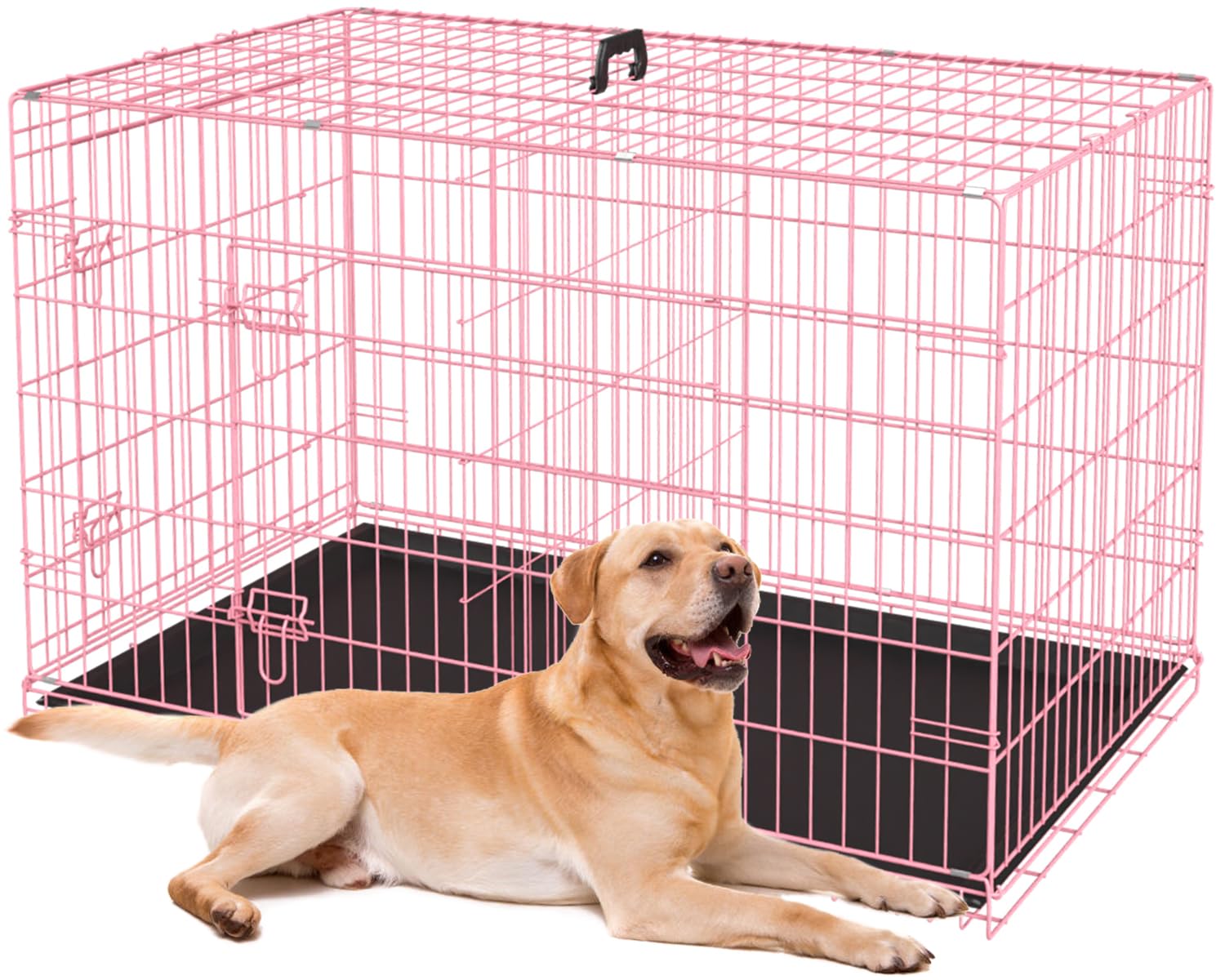 An application scenario or product detail of pink dog cage - Image 4