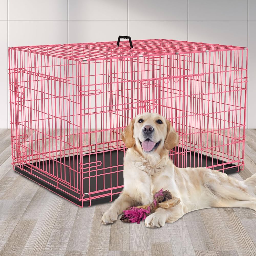An application scenario or product detail of pink dog cage - Image 10