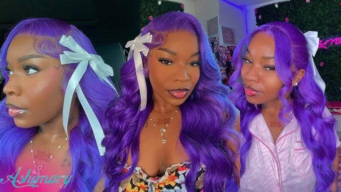 An application scenario or product detail of pink purple and turquoise aeldari wig hair - Image 5