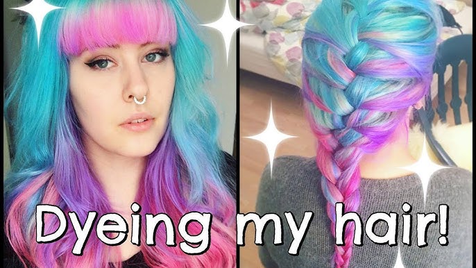 An application scenario or product detail of pink purple and turquoise aeldari wig hair - Image 14