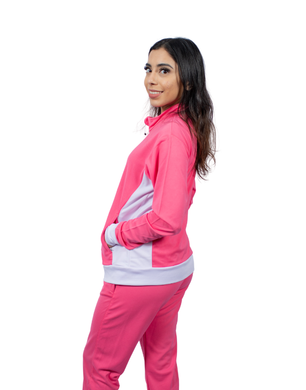An application scenario or product detail of pink tracksuit - Image 15