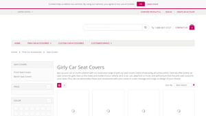 Pink Car Accessories - Girly Pink Car Seat Covers