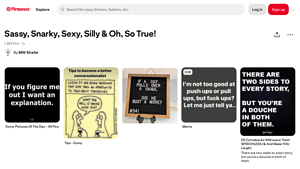 Pinterest - Sassy & Snarky Collection