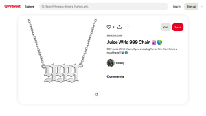 Pinterest - Juice Wrld 999 Chain