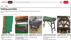 Pinterest - Folding Pool Table