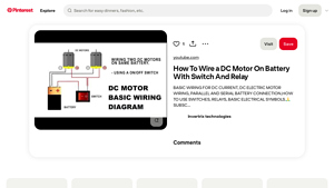 Pinterest - DC Motor Wiring Guide