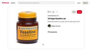 Pinterest - Medicated Vaseline