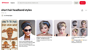 Pinterest - Short Hair Headband Styles