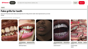 Pinterest - Custom Grillz & Aesthetic Tooth Gems