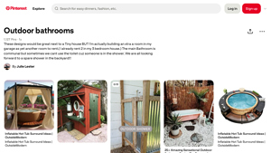 Pinterest - Outdoor Bathroom Essentials
