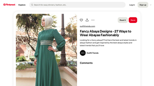 Pinterest - Abaya Fashion Trends