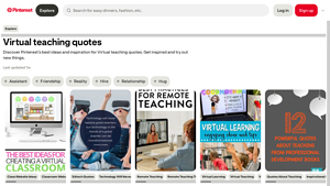 Pinterest - Virtual Teaching Resources
