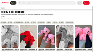 Pinterest - Teddy Bear Slippers