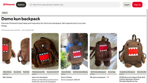 Domo Kun - Plush Backpack