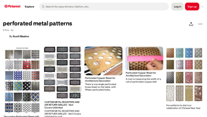 Pinterest - Decorative Perforated Metal Sheets