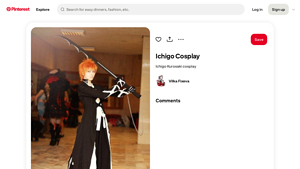 Pinterest - Ichigo Kurosaki Cosplay