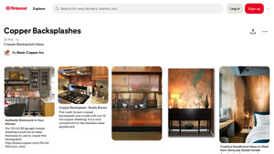 Pinterest - Copper Backsplashes
