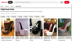 Pinterest - High Heel Chair