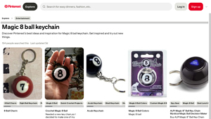 Pinterest - Magic 8 Ball Keychain