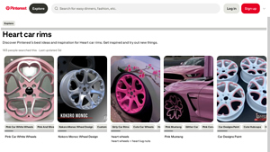 Heart Car Rims - Kokoro Monoc Wheel Design