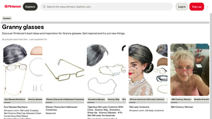 Pinterest - Granny Glasses Costume Set