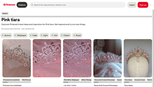 Pinterest - Pink Bridal Tiara
