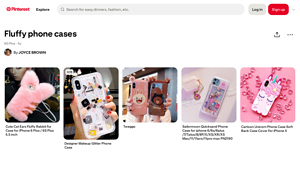 Pinterest - Fluffy Phone Cases
