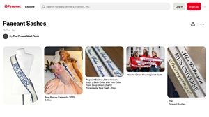 Pageant Sashes - Custom Satin Options