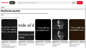 Pinterest - Nosferatu Quotes