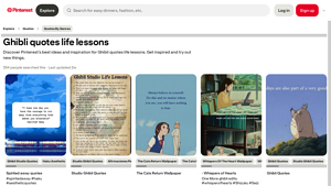Pinterest - Studio Ghibli Quotes & Wallpapers