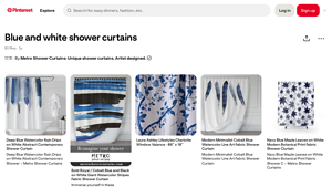 Pinterest - Unique Shower Curtains
