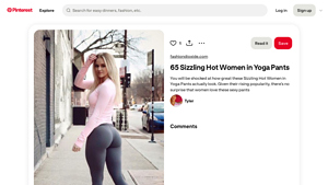 Pinterest - Sizzling Hot Women in Yoga Pants
