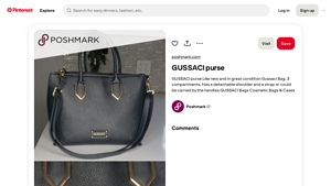 GUSSACI - Like New Purse with Detachable Strap