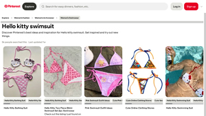 Hello Kitty - Two Piece Bikini Swimsuit Set