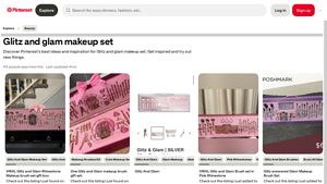 Glitz and Glam - Rhinestone Makeup Brush Set