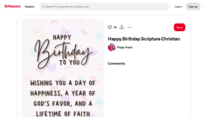 Pinterest - Christian Birthday Greetings