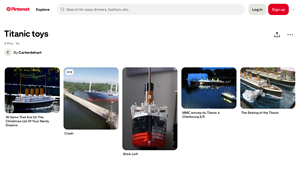 Pinterest - Titanic Toys & Artifacts