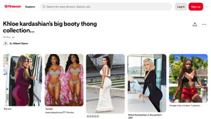 Pinterest - Khloe Kardashian's Big Booty Thong Collection