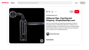 Pinterest - Pyrex Glass Oil Burner Pipe