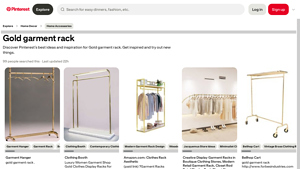 Pinterest - Gold Garment Rack