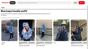 Bape - Blue Hoodie & Accessories