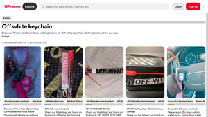 Poshm - Off White Keychain