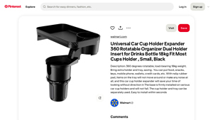 Universal Car Cup Holder - Adjustable Dual Holder