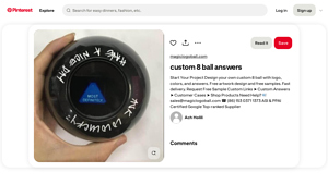 Custom Magic 8 Ball - Personalized Logo Solutions